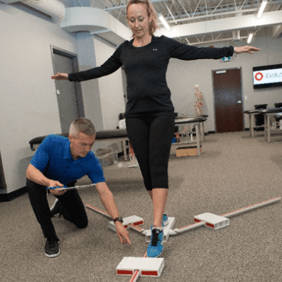 Therapist giving Physiotherapy to the client